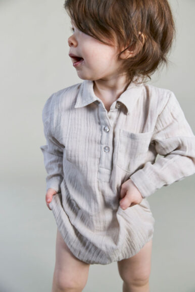 Sidi muslin shirt romper organic