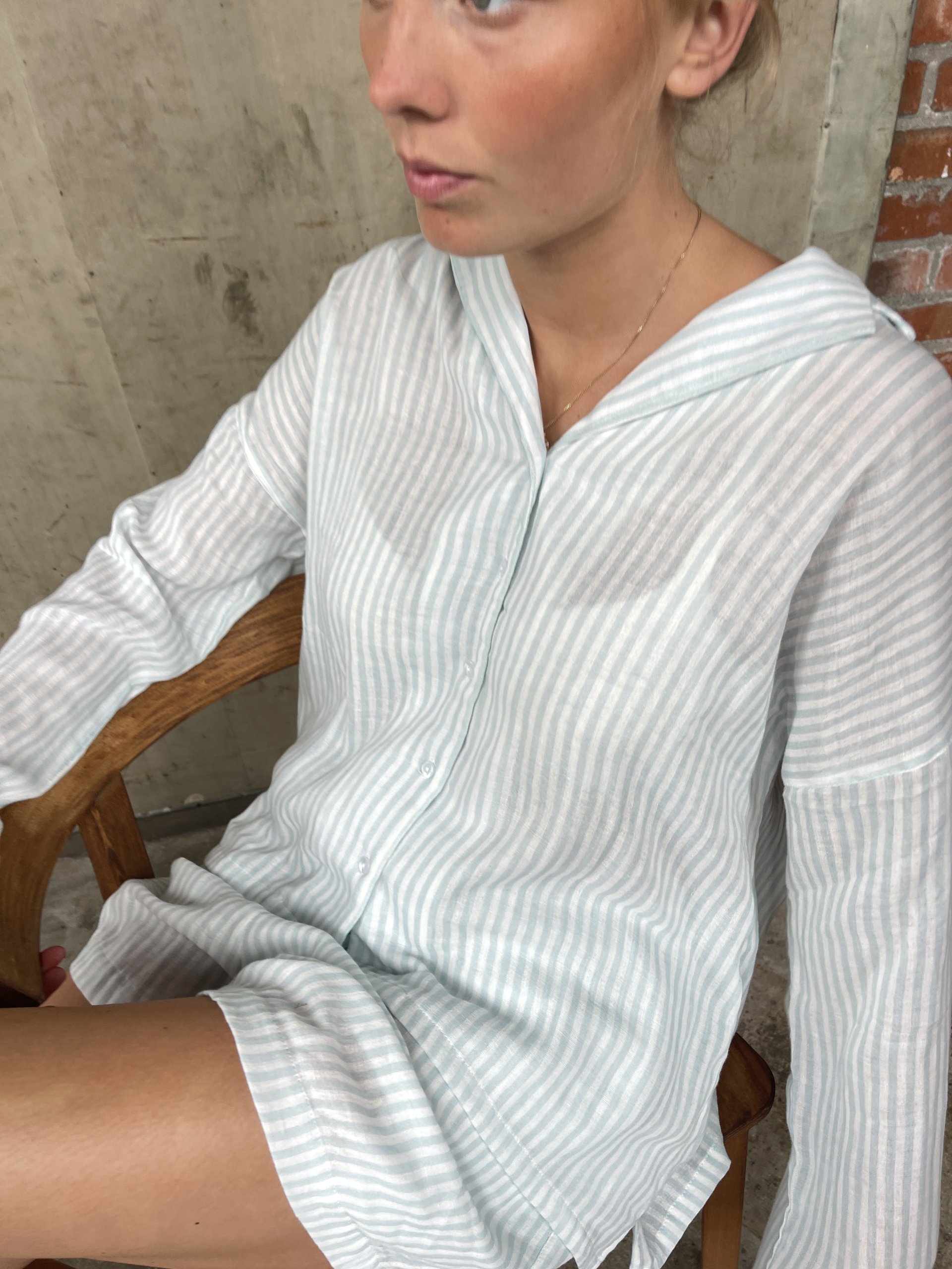 Toulon stripe muslin shorts organic - Image 3